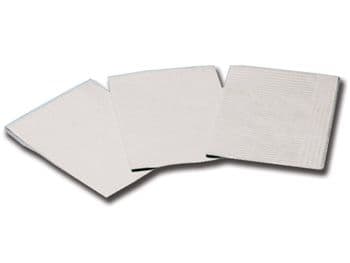 Pure Cellulose Napkins - Cocktail White - 25 x 25 cm - 30 Packs of 100 (3000)