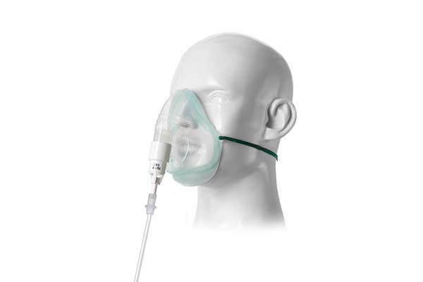 28% White Venturi Type Oxygen Mask with O2 Tubing