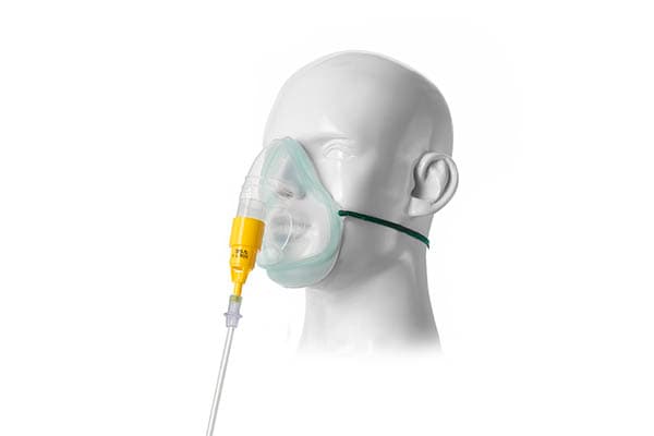 35% Yellow Adult Venturi Mask Kit with O2 Tubing