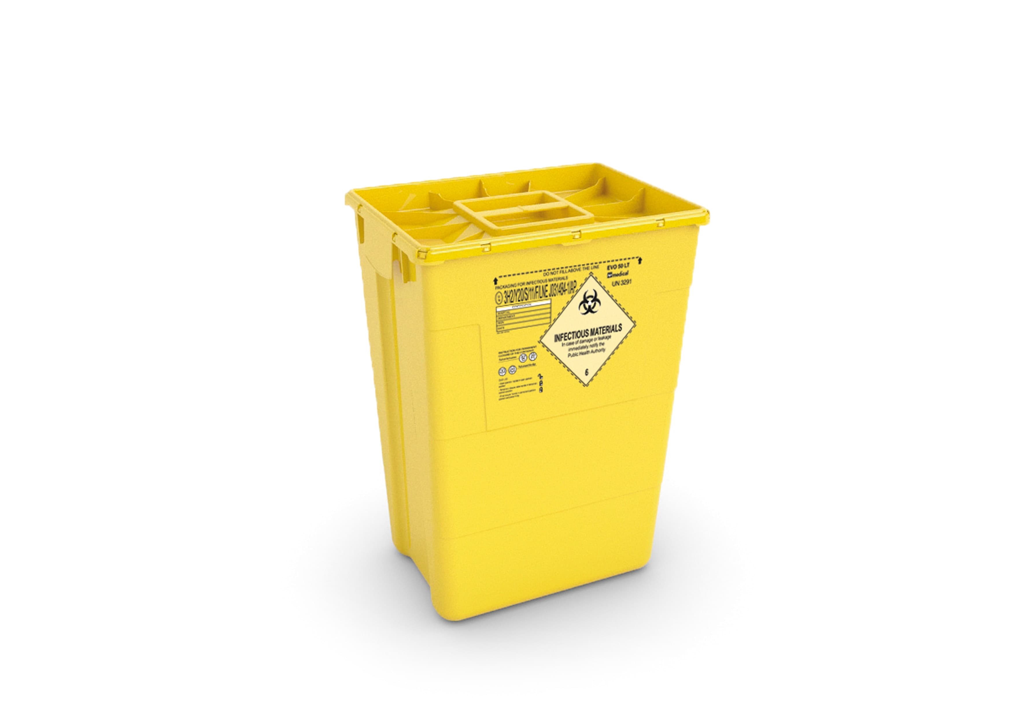 Ensure safe and compliant hospital waste disposal with the EVO 50 Mono. Durable, leak-proof, and designed for secure containment, it’s perfect for healthcare settings.