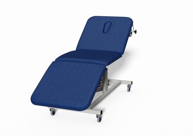 Plinth 2000 Electric Couch inc Breathing Hole and Paper Holder - Model 203 - Mid Blue