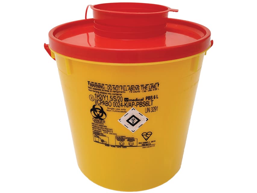 Sharps Containers - PBS  Line - Round 6L