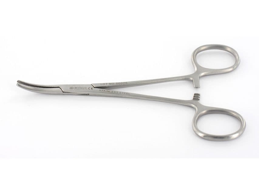 Reusable Mosquito Forceps - Curved 12.5cm (1)