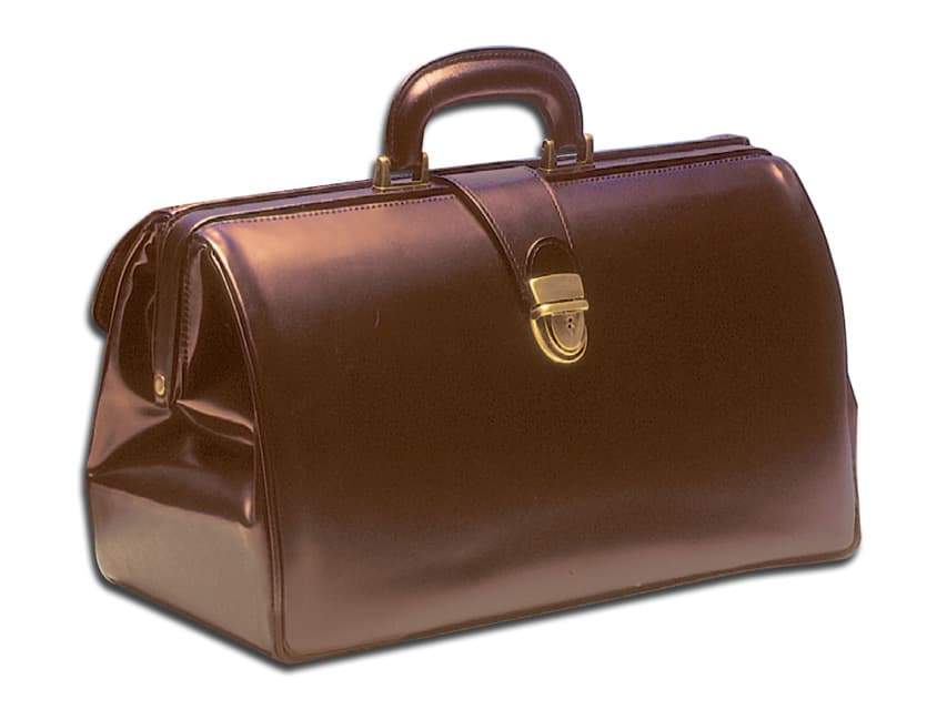 Super Texas Leather Medical Bag - Chestnut