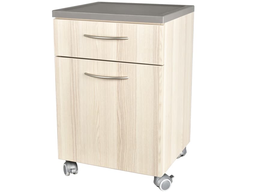 Artemide Bedside Table with Drawer (Streaked Beige)