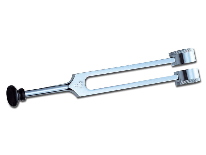 Aluminium 125 Hz Tuning Fork with foot