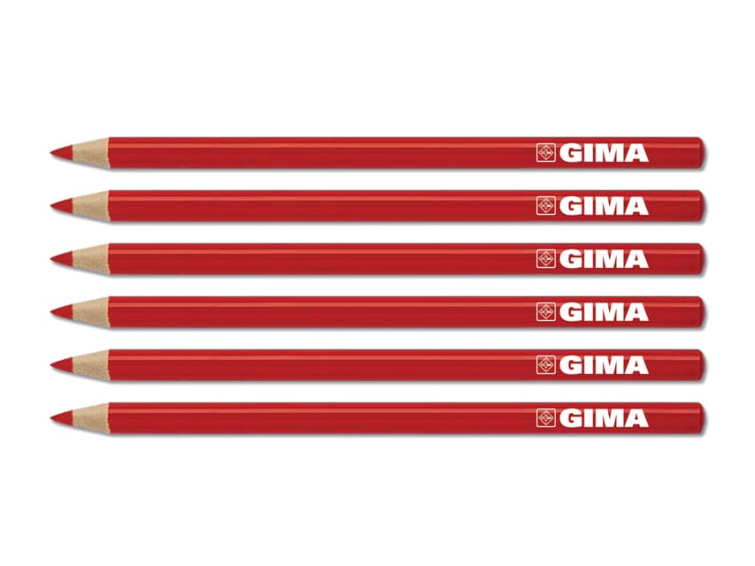 Red Dermatograph Pencils (6)