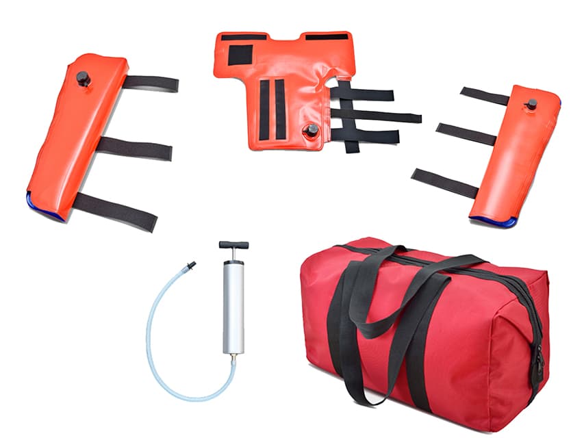 Vacuum splints for arm, elbow and leg