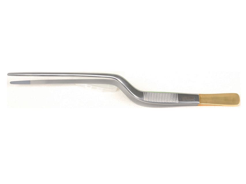 T.C Gold Cushing Taylor Forceps 18cm - Rough Tips