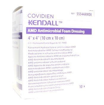 Kendall AMD Foam Dressing - 8.8 x 7.5cm (10)
