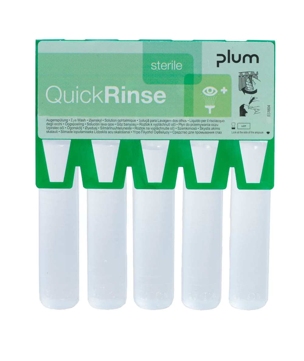 QuickRinse Eye Wash Ampoules 5 x 20 ml
