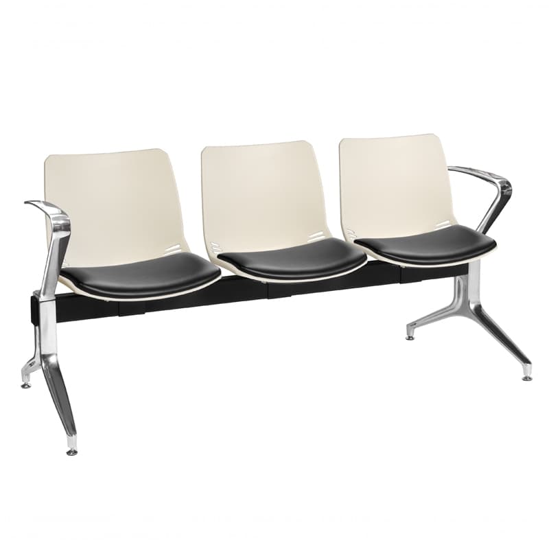 Neptune Visitor 3 Seat Module, 2 Chrome Arms -