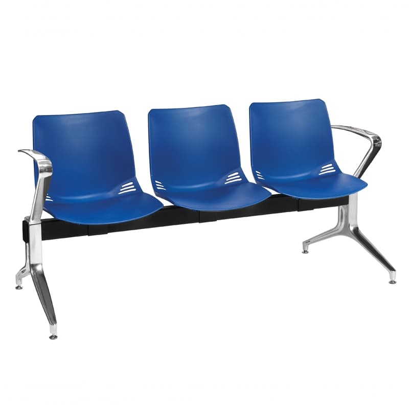 Neptune Visitor 3 Seat Modular Seating - Blue