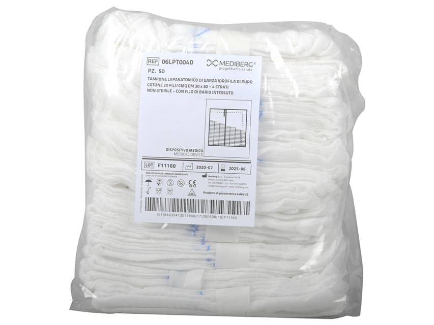 Laparotomic Sponge Gauze 30 x 30cm 4ply (600)