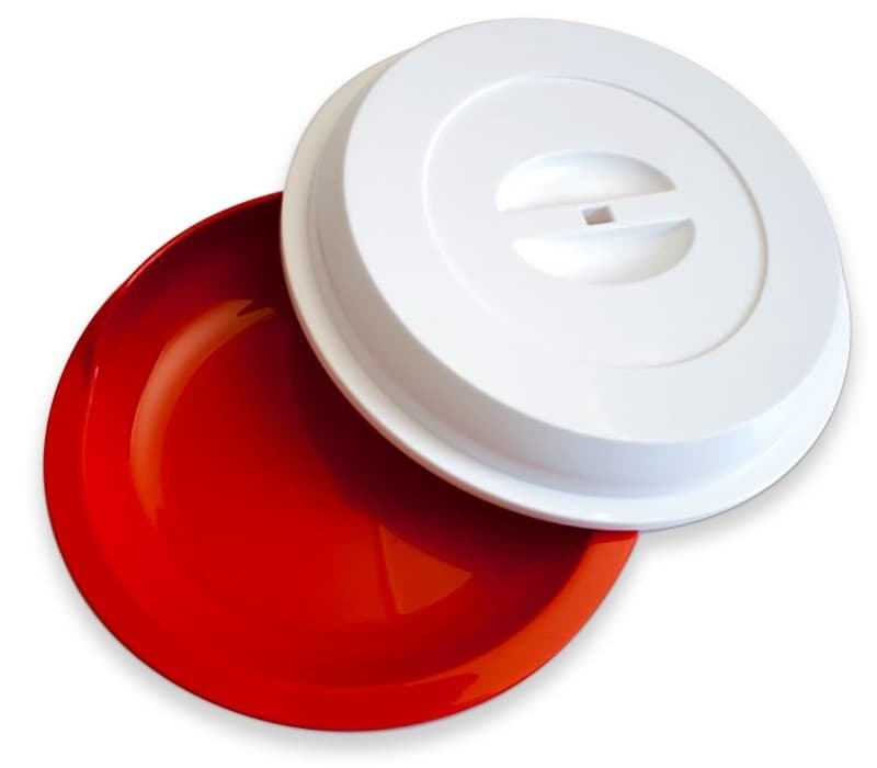Harfield 24cm Assisted Living Plate with White Cover - Polypropylene