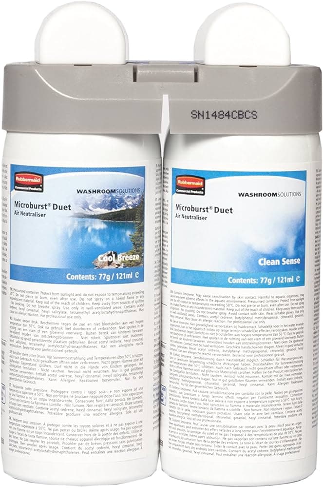 Rubbermaid MICROBURST® Air Freshener Duet (2 x 121ml) Refills f