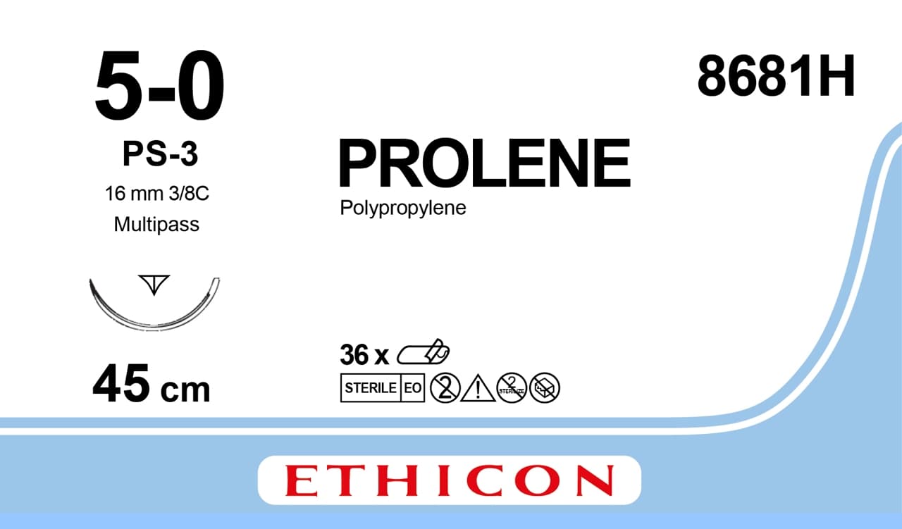 Prolene 5/0 x 45cm 16mm RC Needle (36)
