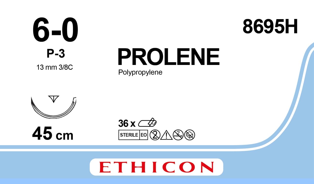 Prolene 6/0 x 45cm  13mm RC Needle (36}