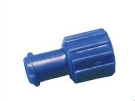 Blue Dual End Male/Female Luer-Lock Stopper (100)