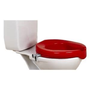 Red Raised Toilet Seat 2"