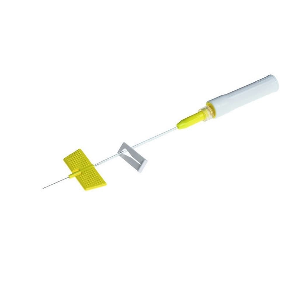 Saf-T-Intima Straight Yellow 24g x 0.75" with PRN Adaptor