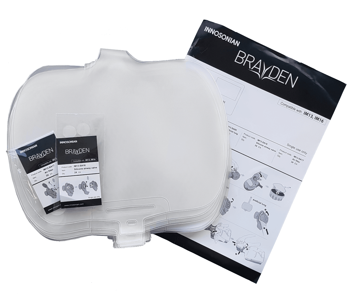 Brayden replacement lungs (pack of 24) - Suitable for Brayden LIGHTS, Brayden PRO