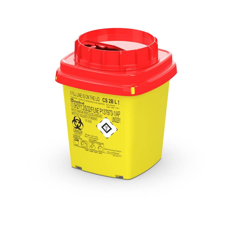 Sharps Containers - CS Line - Square 1.78 Litre