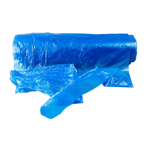 Blue disposable aprons