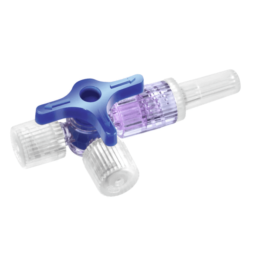 Discofix 3 Way Stopcock Blue LL (50)