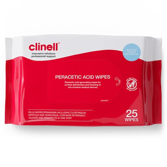 Clinell Peracetic Acid Wipes (25)