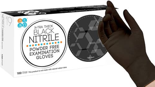 CASE Black Nitrile Gloves - Small (10 x 100)