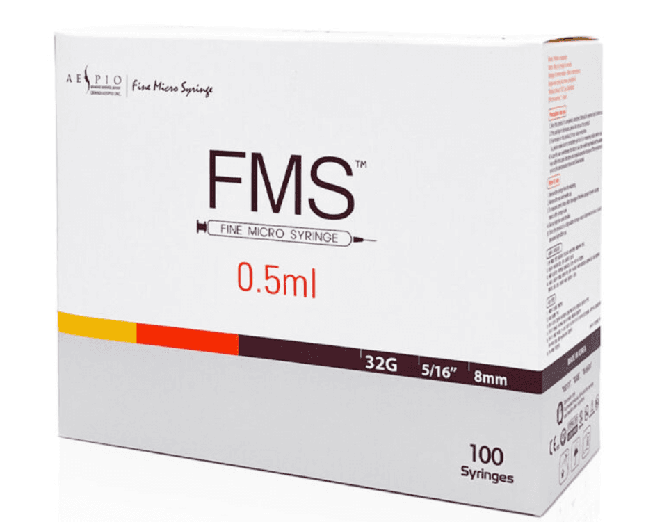 FMS 0.5ml 32g 5/16” 8mm Fine Micro Syringe (100)
