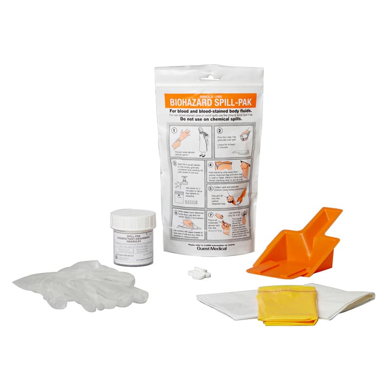 CASE Biohazard Blood & Body Fluid Spill Kit Single Use (50)