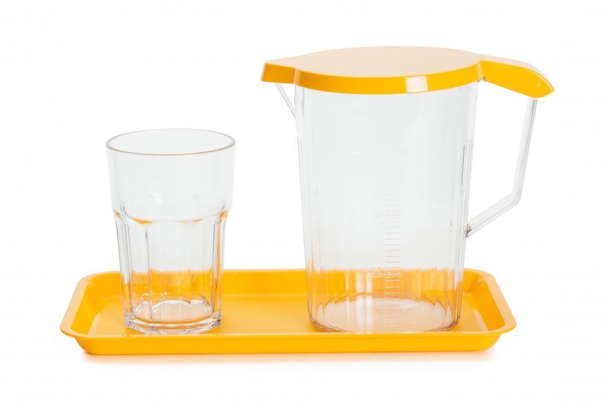 Jug, Tumbler and Platter - Locker Set - Yellow