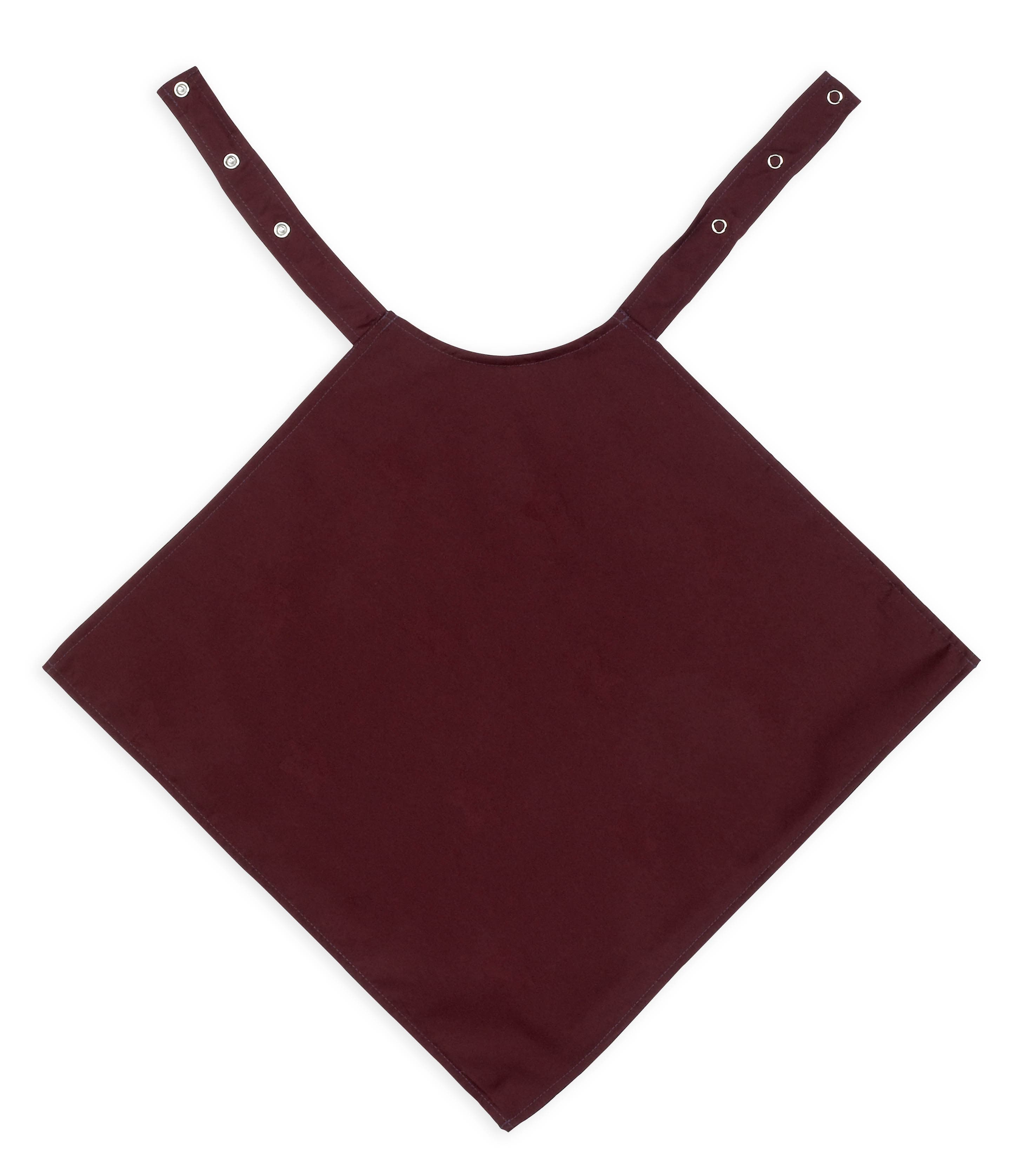 Napkin Style Dignified Adult Apron - Maroon