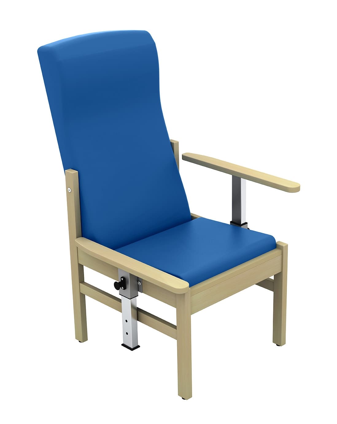 Atlas - High Back Arm Chair with Drop Arms (Vinyl) Navy 