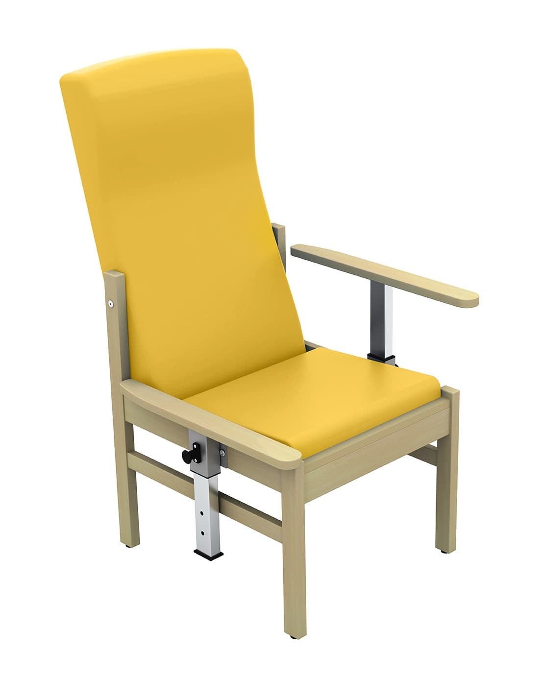 Atlas - High Back Arm Chair with Drop Arms (Vinyl) Primrose 
