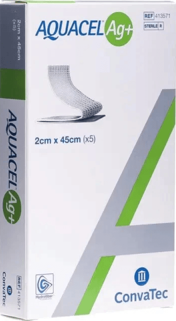 Convatec Aquacel Ag+ Ribbon 2 x 45cm (5)