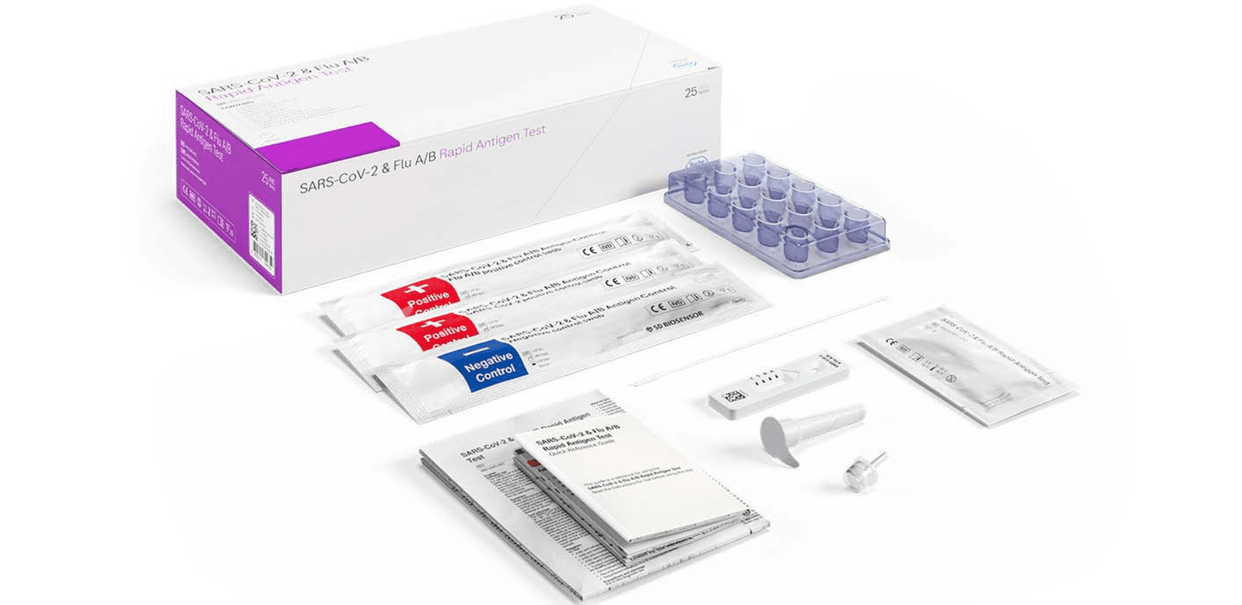 Roche SARS-CoV-2 FluA/B Rapid AG Test 25T Var2 (25)