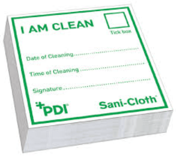 Clean Indicator Notepad Green 'I am clean'  (1x 250 notes)