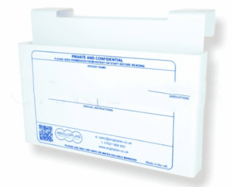 Bed End Standard Capacity Patient Record Holder