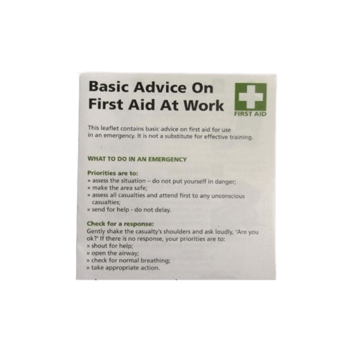 First Aid Guide Leaflet