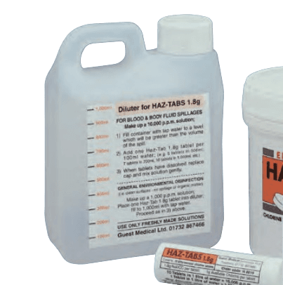 Diluter for Effervescent Haz Tab Tablets 1.8g