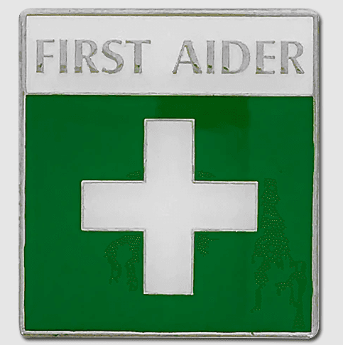 First Aider Lapel Badge