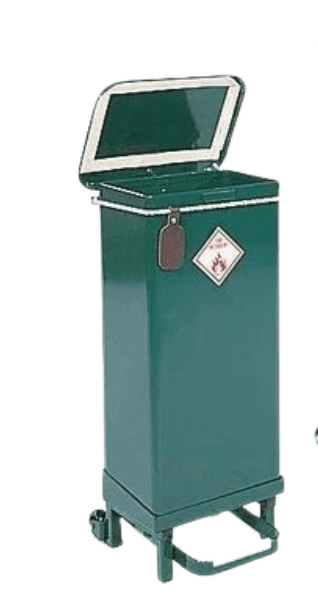 Eco Hospital Bin Slow Close - 20L - Green
