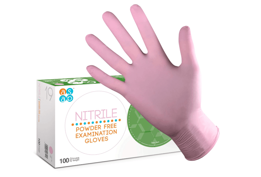 CASE Pink Nitrile Gloves  (10x100)