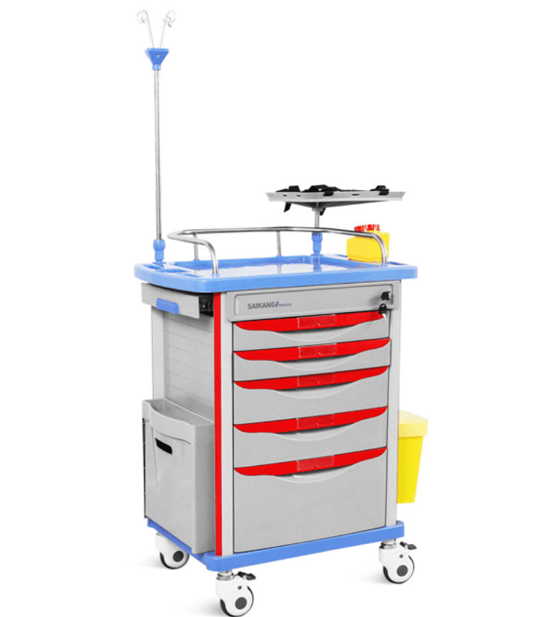 Neo Emergency Trolley - 5 Drawer
