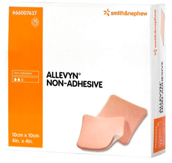 Allevyn Non-Adhesive Polyurethane Foam Absorbent Dressing 5 x 5cm (10)
