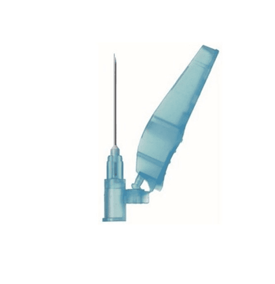 Hypodermic SAFETY Needles 23G Blue x 1" (100)