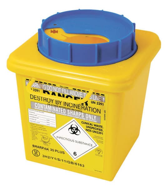 Sharpak Plus Sharps Container Blue Lid with Visilock
SKU :
RX-2